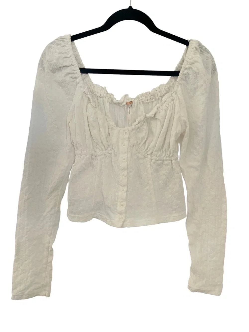 Free People Ladybug Cottagecore Milkmaid Crop Top (L)